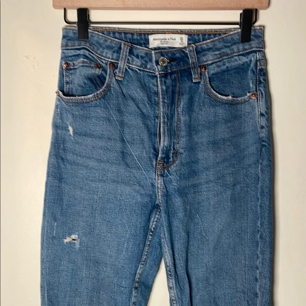 Abercrombie & Fitch High Rise Skinny Jeans - Blue